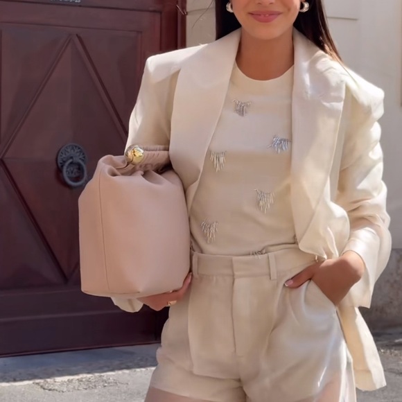 ❗️PRICE FIRM❗️ H&M EDITION OVERSIZED SHEER BLAZER SIZE M - Picture 14 of 16